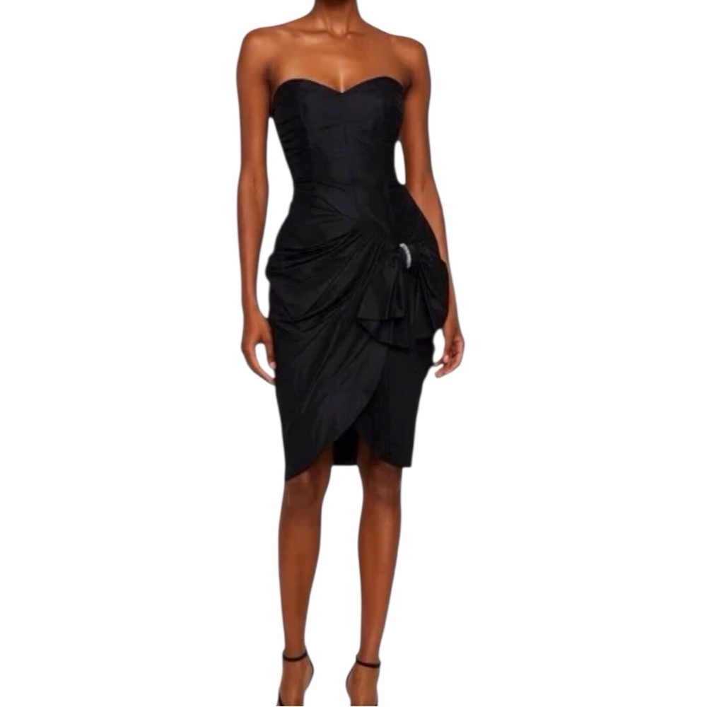 Steppin' Out Black Strapless Dress size 13